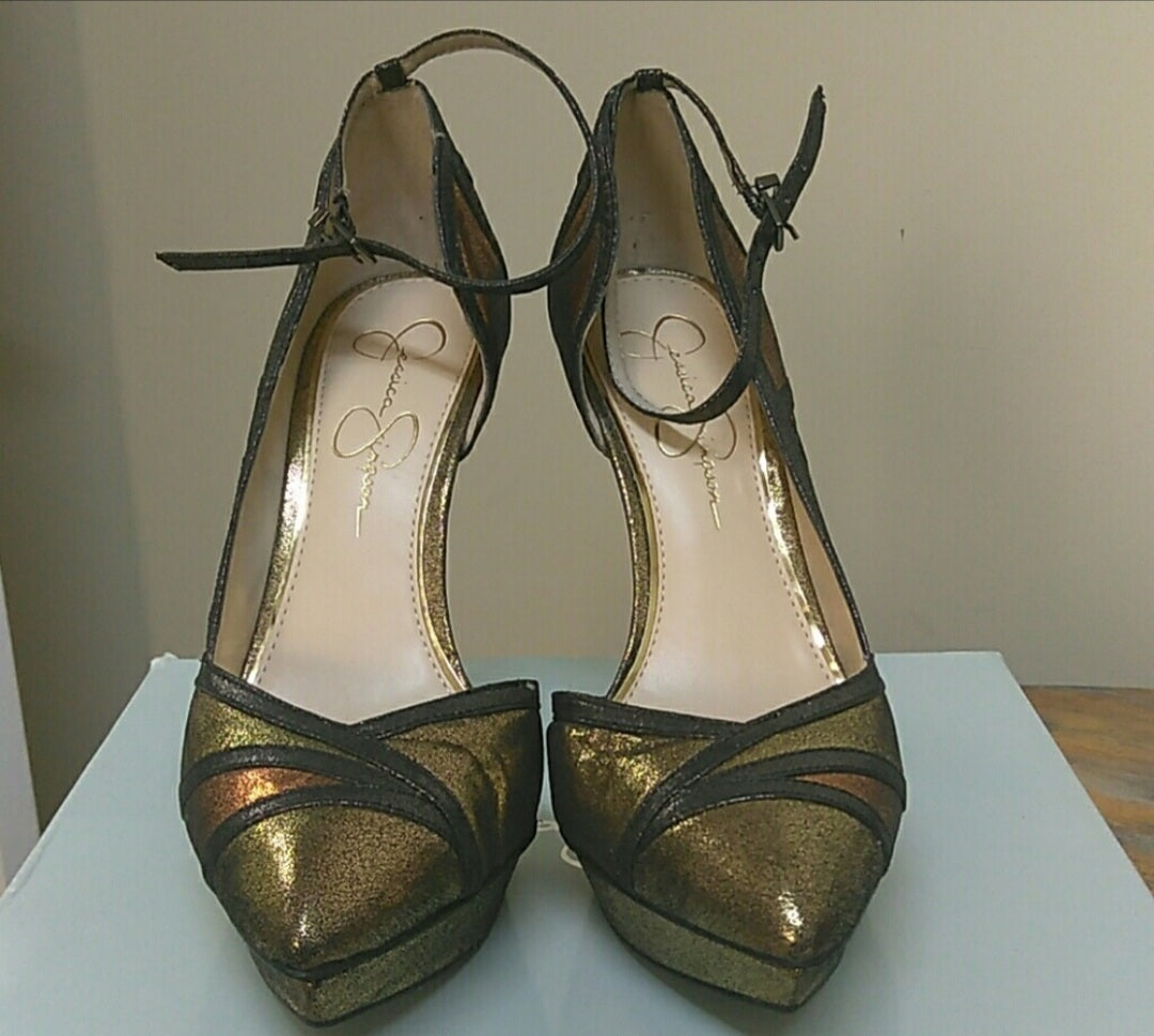 METALLIC JESSICA SIMPSON PLATFORM