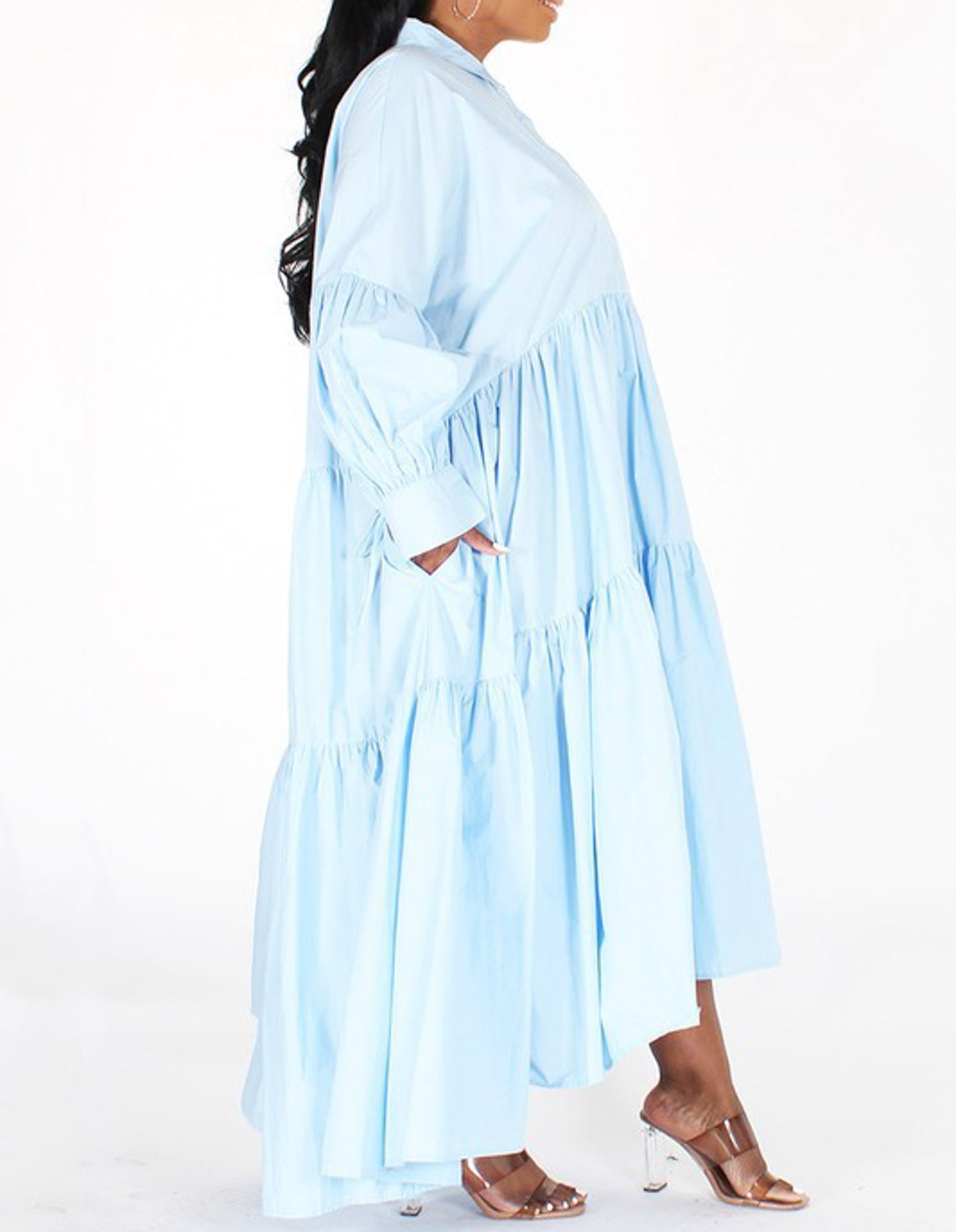 QUELLA PAPER BAG DRESS