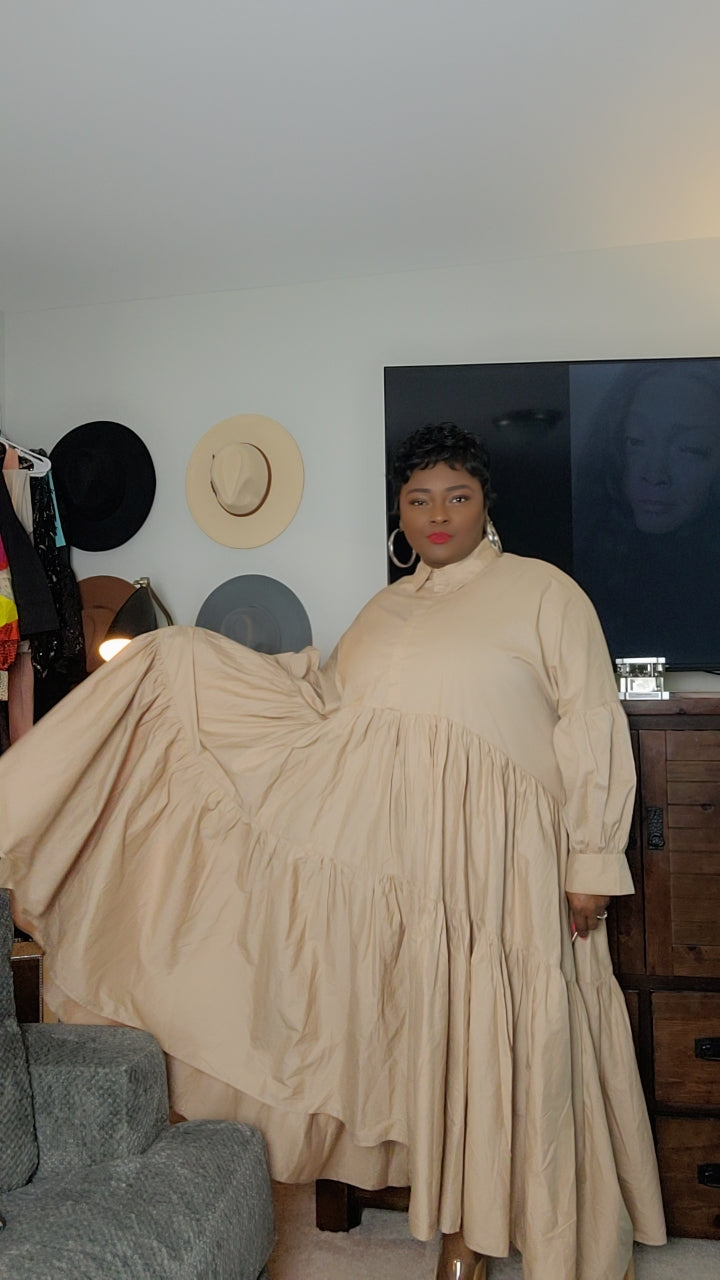 QUELLA PAPER BAG DRESS