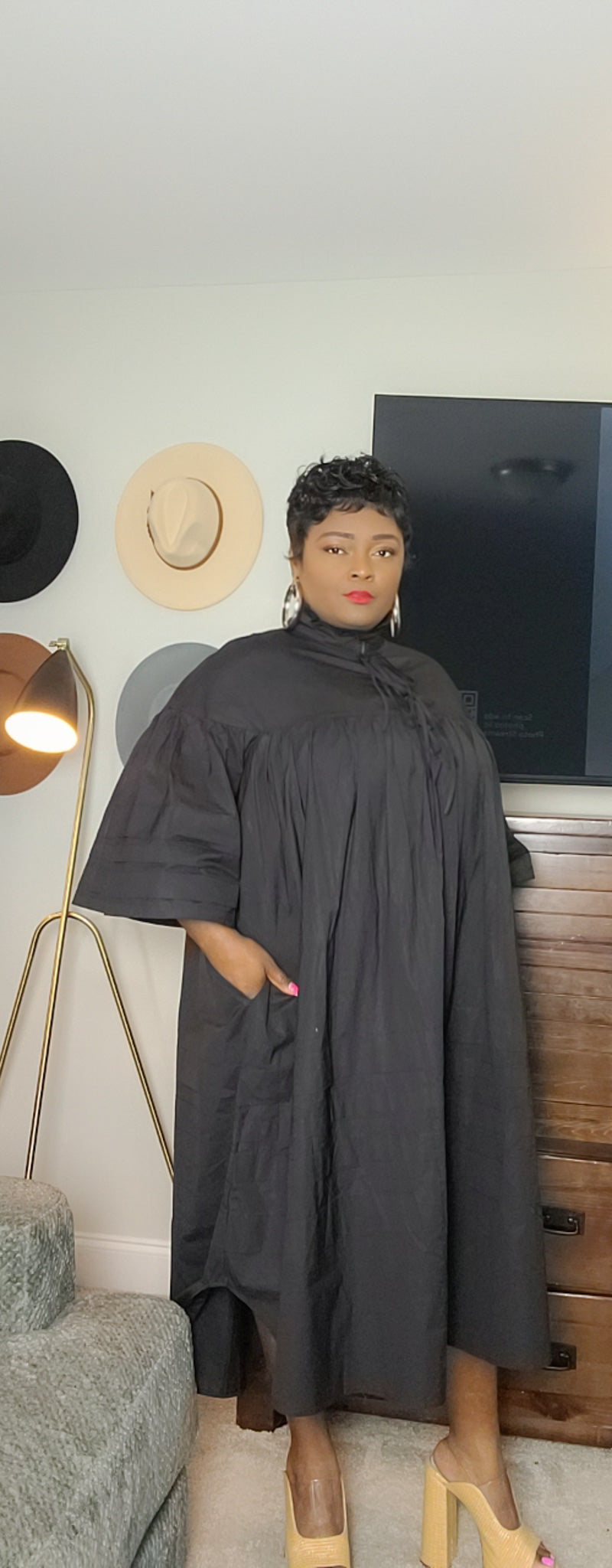 NAVE MOCK NECK DRESS