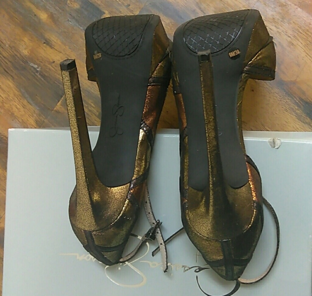 METALLIC JESSICA SIMPSON PLATFORM