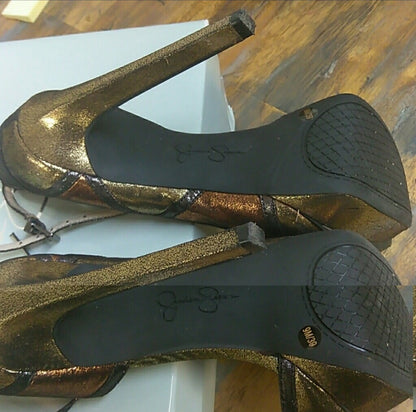 METALLIC JESSICA SIMPSON PLATFORM