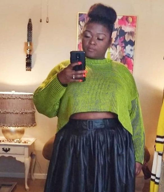 NEON CROP SWEATER
